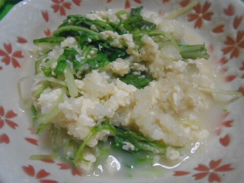 豆腐の簡単みぞれ煮